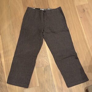 Banana Republic Dark Brown Pinstripe Pants